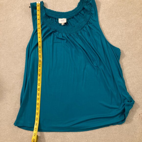 NWT ECI Woman New York Sleeveless Top Turquoise Size 3X - Picture 4 of 5